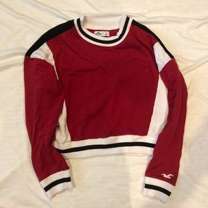 hollister crewneck with patterning
